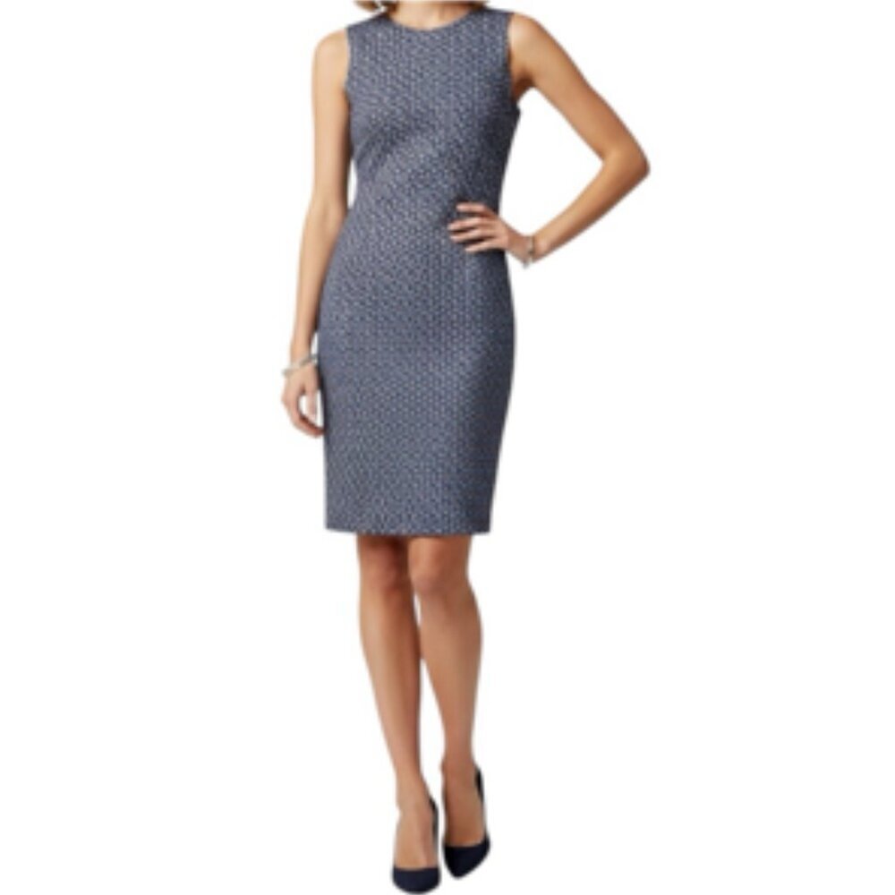 J. McLaughlin Devon Bainbridge Stretch Corpcore Travel Dress Wrinkle Resistant L